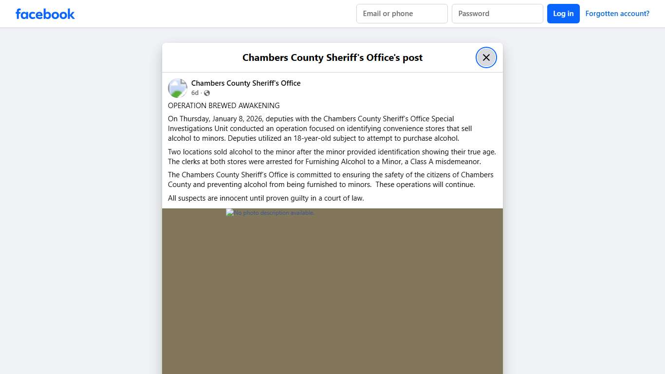 OPERATION BREWED... - Chambers County Sheriff's Office | Facebook